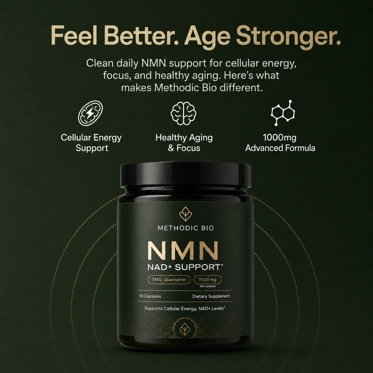 NMN NAD+ Support: 1 Bottle (One-Time Order)