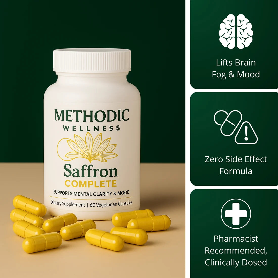 Saffron Capsules (88.5mg) Buy 2 + 1 Free (One Time)